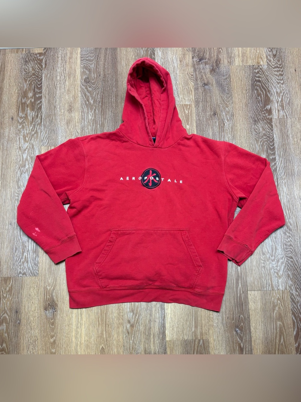 Aeropostale Red Crewneck Hoodie with Logo